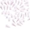 Pack of 100 Waterdrop Beads 6x10mm Faux Pearl Teardrop Imitation Pearl  For Dress Decoration,