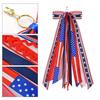 Patriotic Wreath Sash for Front Door Red White Blue Star Wreath Sash Ribbon Accessories for 4th of July Memorial Day Yard Porch Decor