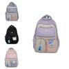 Trendy College Student Backpack Spacious Nylon Bag For High School And University Use