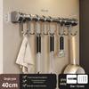 No-Drill Wall-Mounted Kitchen Storage Rack: Multifunctional Holder for Knives, Chopsticks, Pot Lids, and Seasoning Condiments