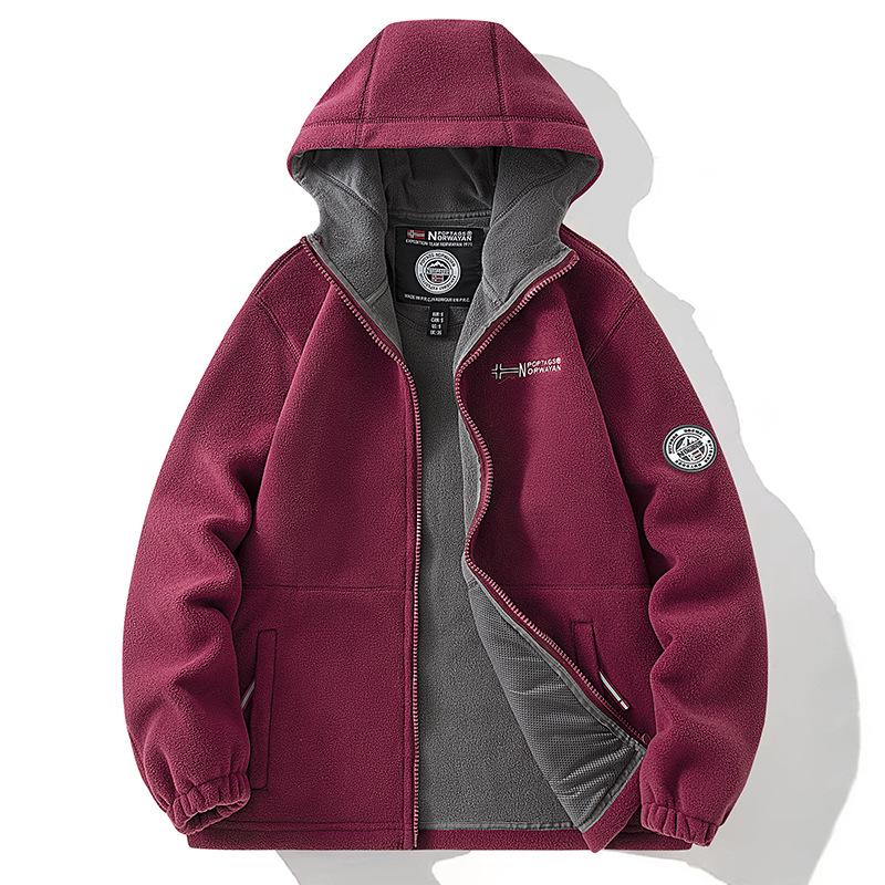 2024 Large Youthful Fleece Hoodie for Middle-aged/Elderly Men & Couples