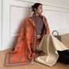 65 * 190 cm Autunno e Inverno Nuovo Sciarpa Versatile Semplice Tinta Unita con Frange Imitazione Cashmere Double-Sided Sciarpa Calda Shawl d'Atmosfera