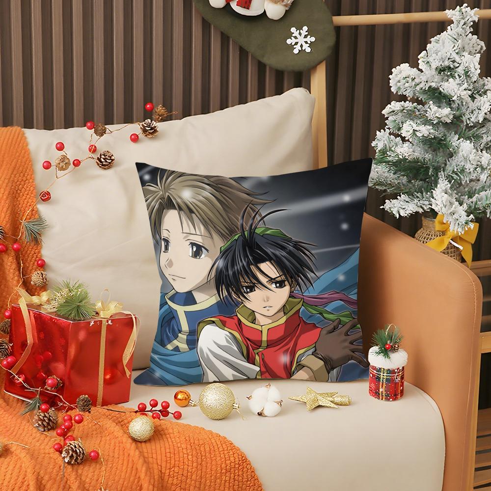 Anime G-Genso S-Suikoden Pillow Case Living Room Sofa Decorative Cushion Cover Simple Household Light Luxury Printed Pillow