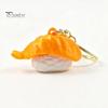 Stress Relief Toy 1/6Pcs 3D Printed Sushi Clicker Keychain, Push Button Fidget Toy, Finger Keyring Pendant Backpack Handbag Charm Gadget