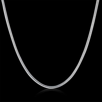 Women Necklace Fashion 316 Steel Chain 2MM Stainless Steel Snake Chain