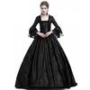Vintage Medieval Women Slim Renaissance Costume Hollow Out Ball Gowns Queen Dresses Plus Size S-XXXL