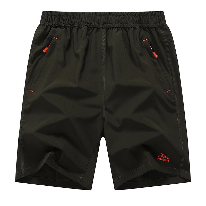 

Men s Elastic Quick-Dry Beach Shorts - Loose Fit, Trendy, Plus Size 5/7 Points XXL зелёный