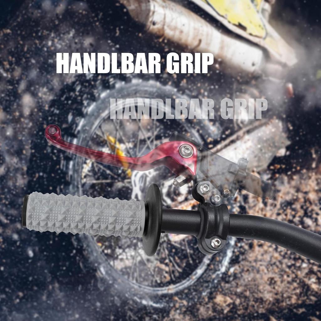 Motorcycle Handle Bar Handlebar Grip Dirt Pit Bike 7/8" Universal Rubber Gel Dual Density MX Grips For CRF EXC YZF Pro Motorcross 22Mm/24Mm Left/Righ