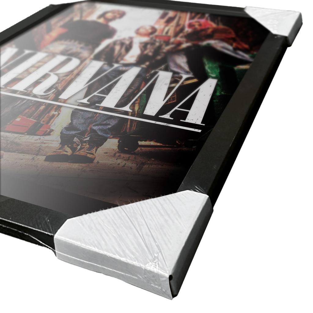 Nirvana Gruppe Gerahmtes Poster