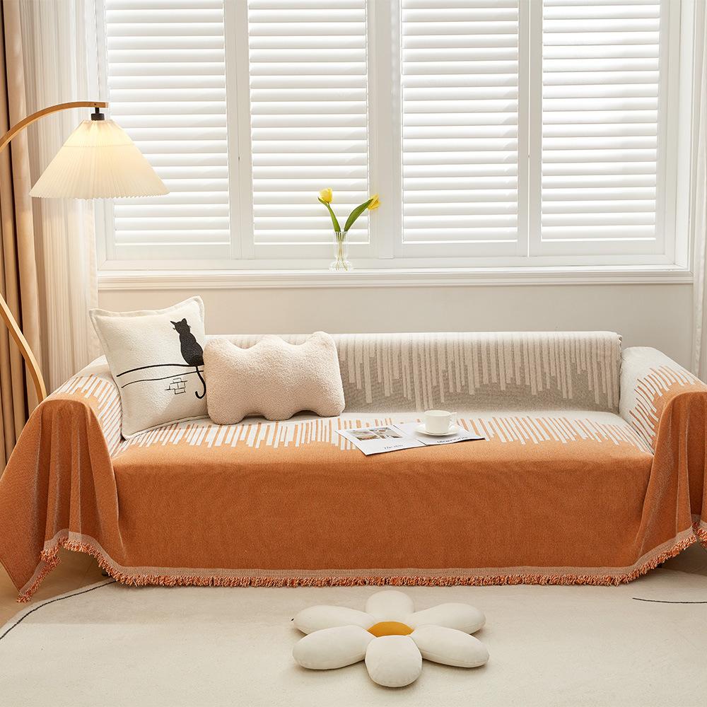 Full Cover Cloth Sofa Towel Four Seasons Universal Modern Simple Cushion All-Inclusive Sofa Cover Cushion Cover Towel Anti-Cat Scratch