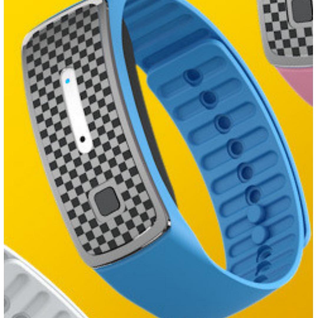 

Ультразвуковой браслет против комаров Браслет на открытом воздухе От насекомых-вредителей Браслет от комаров 90*55*30mm синий