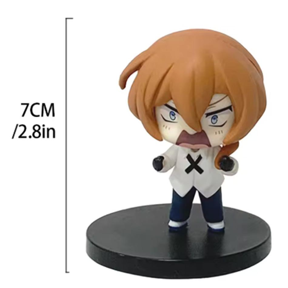 7cm Bungou Stray Dogs Anime Figure Kawaii Dazai Osamu Action Figure Cute Nakahara Chuuya Figurine Collection PVC Model Doll Toy