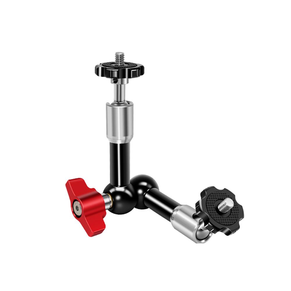 Adjustable Articulating Friction Arm Flexible Extension Bracket Aluminum Alloy with Dual 1 4 Inch Screw 360 Degrees