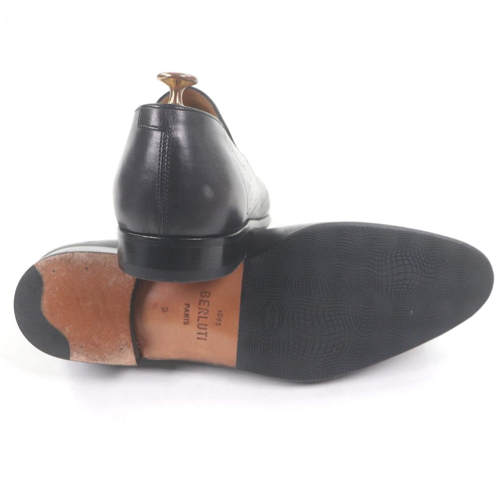 Excellent BERLUTI loafers Gare Cursive Calligraphy flat shoes Gray Used