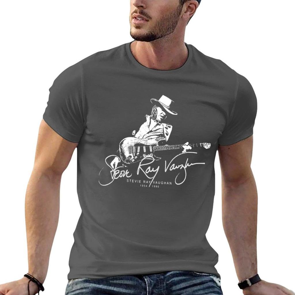 Retro Gifts Stevie Ray Vaughan TShirt Simple Graphic Design TShirt