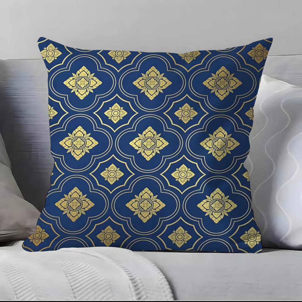 Badik I-I-Indonesia B-B-B-Batik Design Pillow Case Pillowcase Soft Skin Friendly & Comfortable With A Hidden Zipper
