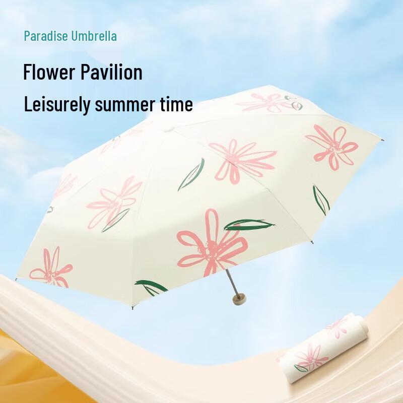 Paradise Compact UV Protection Five-Fold Umbrella
