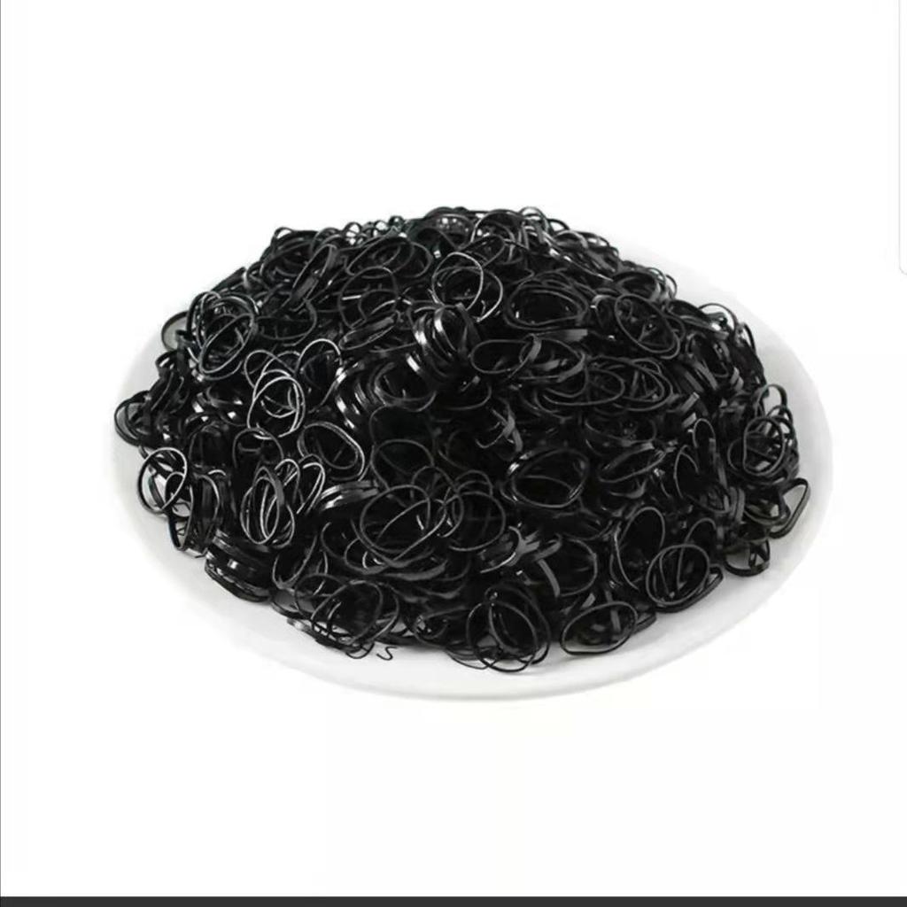 Disposable Rubber Hair Bands for Girls and Babies, Strong Grip, Gentle On Hair, Colorful Hair Accessories.