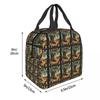 Lirili Larila Funny Italian Brainrot Meme Insulated Lunch Bag for Women Children Portable Food Boxes Thermal Lunch Box Tote