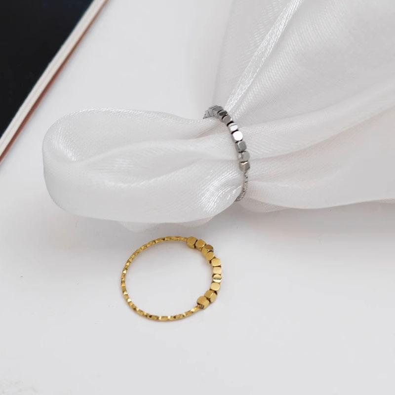Stainless Steel Women Rings Simple Twist Rope Coin Heart Round Texture Bands Ring Wedding Jewelry