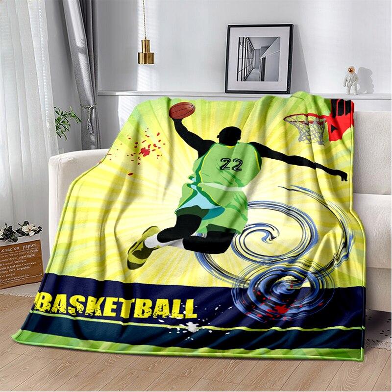Fashion Basketball Blanket Custom Lightweight Thermal Insulation Blanket Sofa Blanket Bed Office  Blankets for Beds