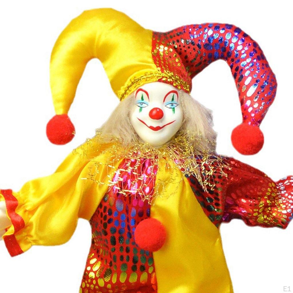Clown Doll Model Table Decoration Desk Decor Crafts Ornament Figure for Home Room