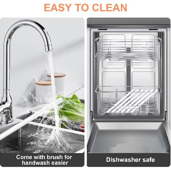 Replacement Straws Compatible with Stanley IceFlow Flip Straw Tumbler 30 Oz,64 oz-Accessories Included 6 Straws,1 Cleaning Brush(Not For Stanley Ice