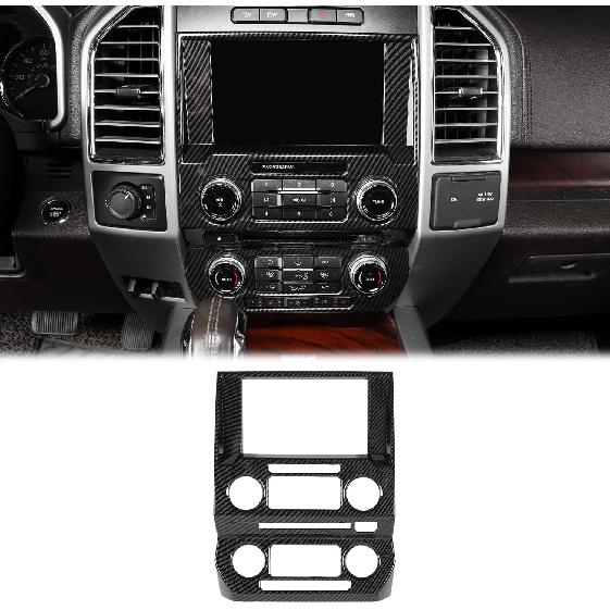 

Voodonala Center Console Navigation Panel Cover Interior Antiscrach Antidust Decal Panel Cover for Ford F150 2015-2020(Carbon Fiber Black Style) углеродного волокна черного