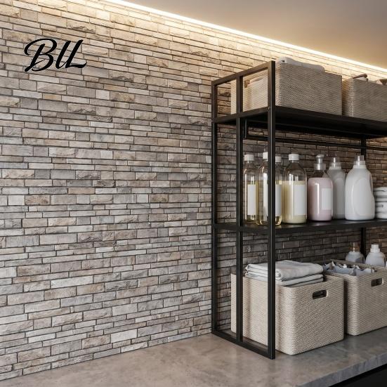 Removable Wall Covering Peel And Stick Backsplash, 3D Brick Panels, Self Adhesive Interior Decoration Materials Tile, Faux Stone Wallpaper,