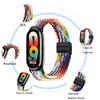 Nylon Braided Loop Strap for Xiaomi Band 10 9 Adjustable Magnetic Buckle Replaceable Bracelet for Mi Band 8 9 Correa Accessories