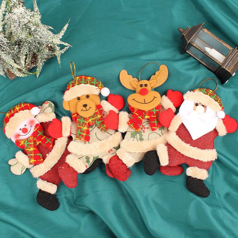 Christmas Dancing Old Man Snowman Doll Pendant Festive Christmas Tree Doll Decoration Pendant