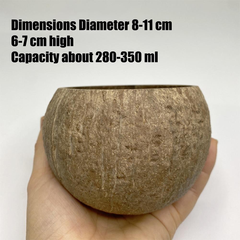 Small Candle Cup Coconut Bowl Round Bowl Fruit Dried Fruit Plate