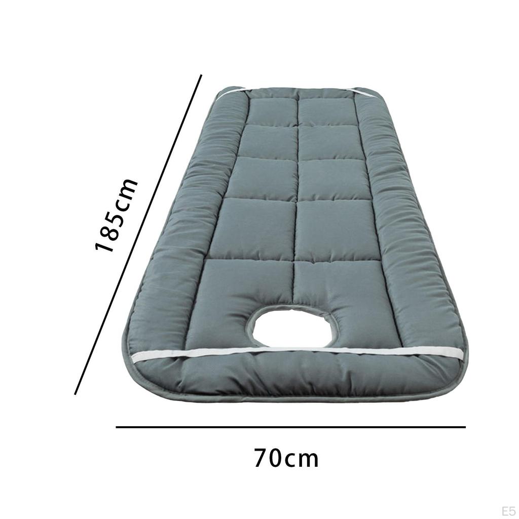 Schönheitssalon SPA Massagetisch Kissen Salon Tagesdecke mit Gesichtsloch Polyester Weich Bequem Verdicken