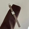 Retro Square Leather Strap Women's Fashion Quartz Watch
