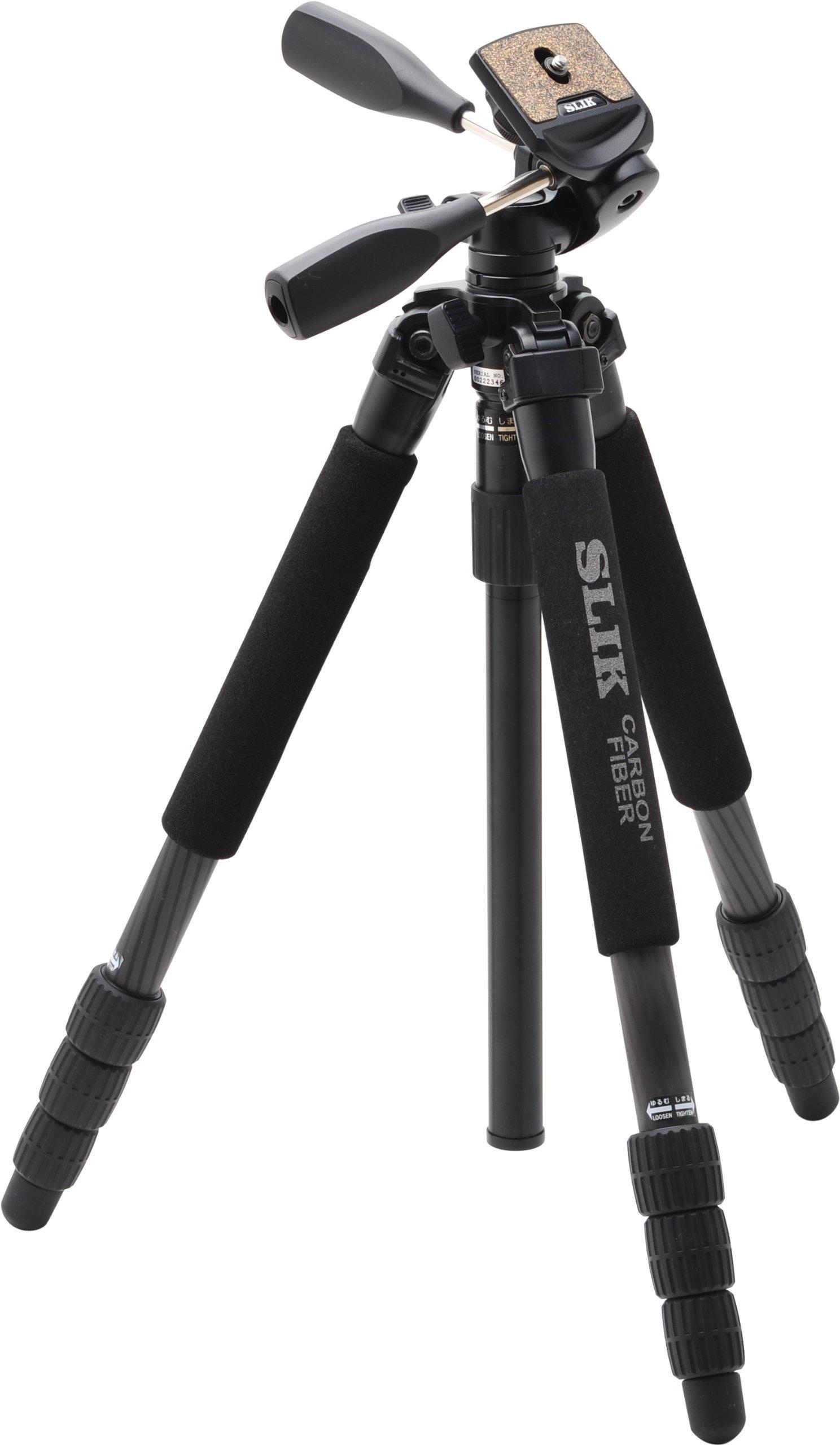 SLIK Carbon 724 EX III 4 Small to Medium 107959 Tripod, Sections, Size,