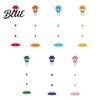 Portable Bubble Wand Street Lamp Machine with Music & LED Lights Automatic Blower for Kids Handheld Adjustable Height 21-47" Detachable Wand
