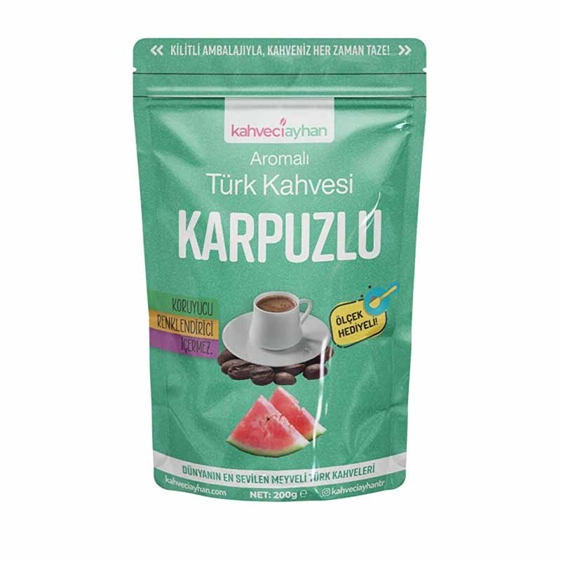 

Турецкий кофе со вкусом арбуза - 200 г специального турецкого кофе