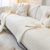 Warm Non Slip Cotton Sofa Cushion Modern Solid Color Fabric Sofa Cover Cloth Towel Four Season Universal Living Room Home Decor