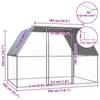 Vidaxl Chicken Coop, Silver-Gray, 3X2X2 M, Galvanized Steel