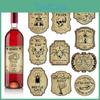 Halloween Vintage Wine Bottle Labels With Removable Stickers For Party Decor And Event Setup