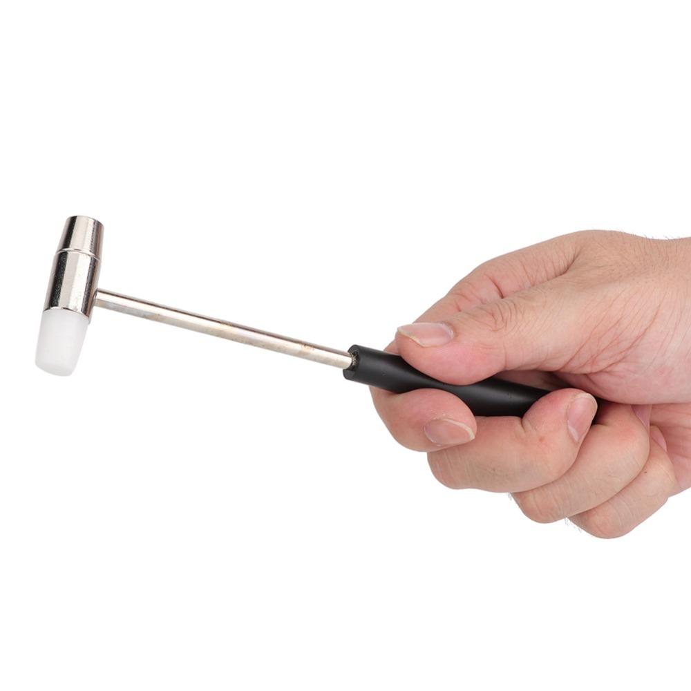 

Metal Head Jewelry Hammer Black Grip Double Head Hammer Watch Repair Hammer Woodworking чёрный