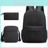 Canvas Backpack Set For Students With Laptop Compartment And Breathable Design For Daily Use