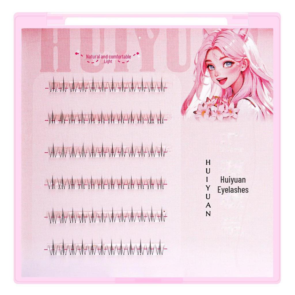 Huiyuan Self-Adhesive Lower False Eyelashes – Cat Elf Style, Glue-Free