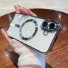 Luxury Clear Plating Magnetic Phone Case for Samsung Galaxy S26 S25 S24 S23 FE S22 S21 Plus 20 Ultra A55 A35 A15 A05 Cover
