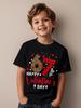 Valentine 67 Six Seven Meme Print T-Shirt 67 Number Round Neck Cute Casual Short Sleeve Comfortable T-Shirt Children's Clothing