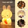 Cute Night Light Cartoon Bunny Desk Lamp Bedroom Bedside Lamp Baby Sleeping Lights Night Light Ornaments Toys Gift