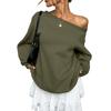 Women's Solid-color Fashionable Long-sleeved Top