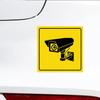 1Pcs Wall Art Decor Video Surveillance Warning PVC Plaque Retro Garage Wall Decoration For Restaurant Cafe Bar Club Accessories