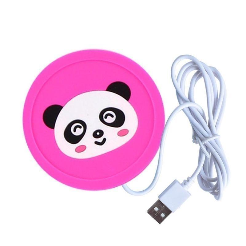 

USB силиконовый подогреватель тепла нагреватель молоко чай кофе кружка горячие напитки чашка для напитков 5 В panda