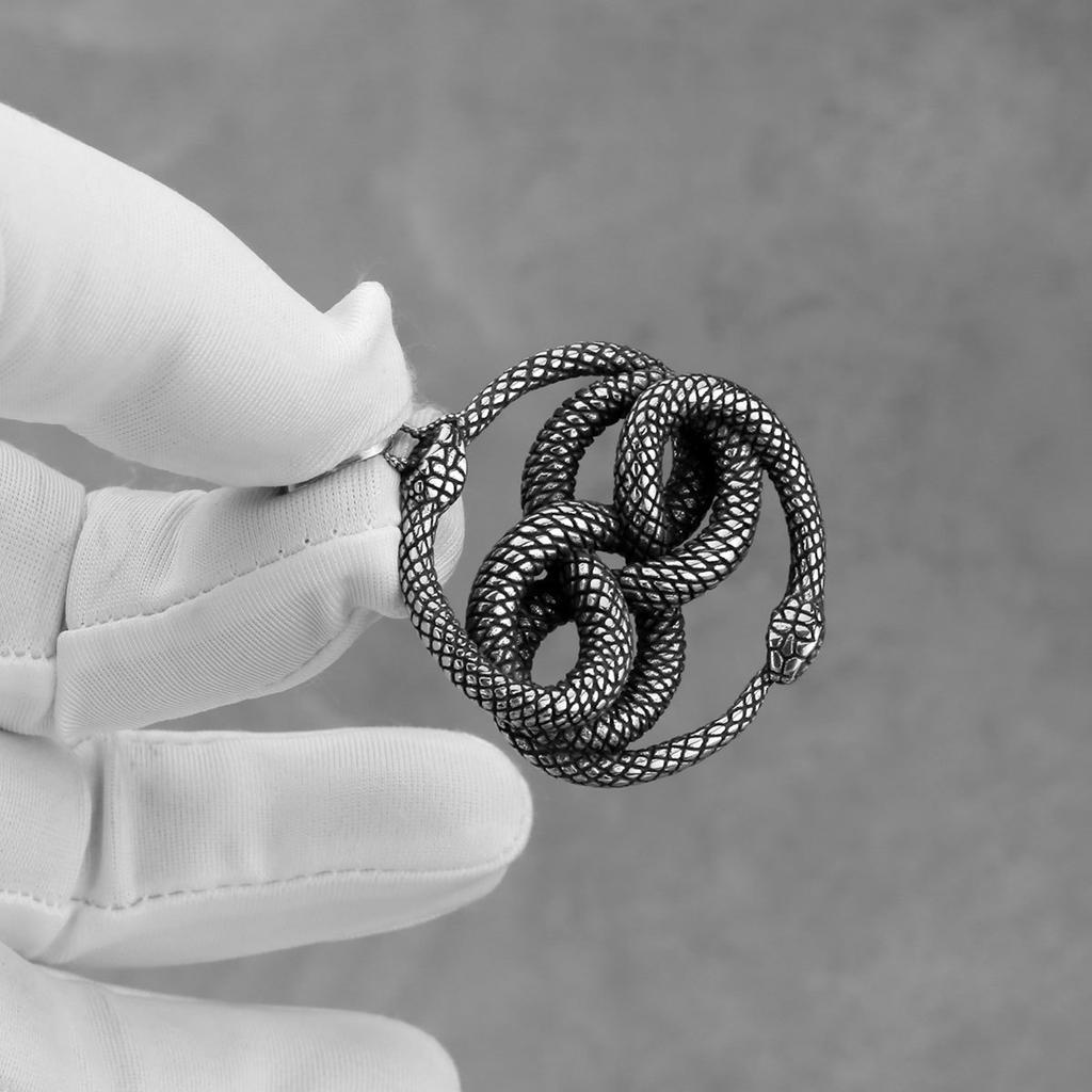 Dubbele Verstrengelde Slang Ketting Trui Ketting Sieraden Europese en Amerikaanse Mode